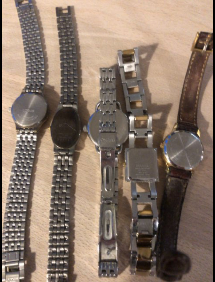 Armbåndsure, dame 5 stk.